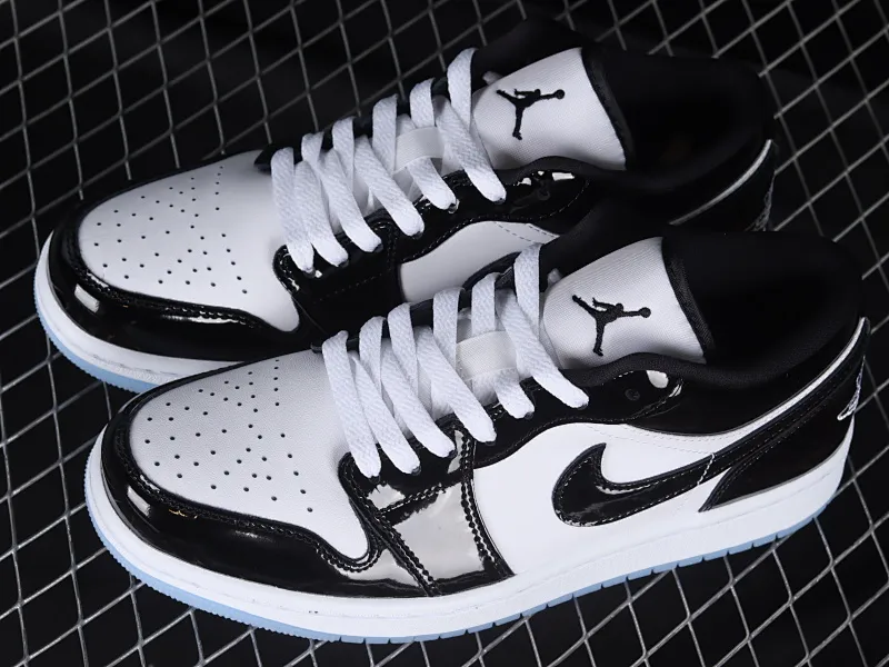 All categories Air Jordan Jordan series basketball shoes Air Jordan 1 Low G version pure original Air Jordan 1 Low "Concord" AJ1 Joe 1 Concord black and white patent leather low-top basketball shoes DV1309-100